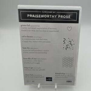Stampin Up Stamp Set PRAISEWORTHY PROSE 149454 Stamping Cardmaking Papercraft